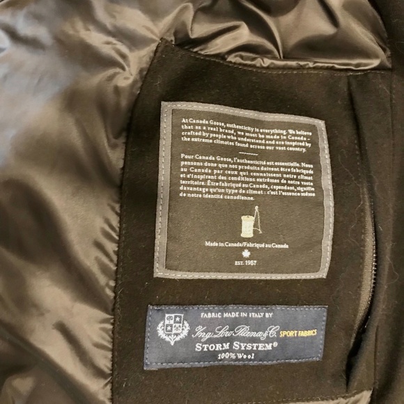 Canada Goose Branta Black Label Loro Piana Collaboration Wool Parka - Picture 6 of 8